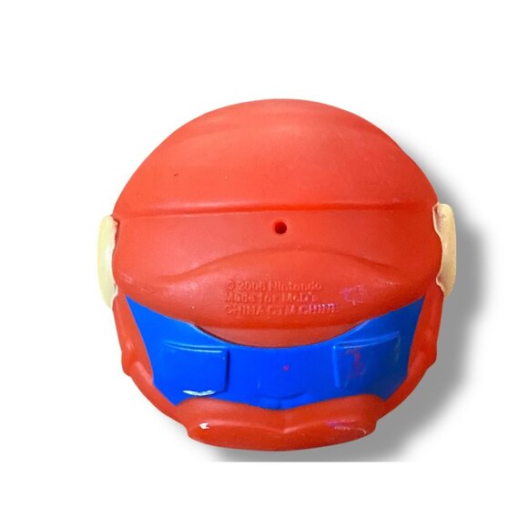 2006 Mcdonalds Happy Meal Toys Nintendo Mario Throw & Catch Red Rubber Ball - Picture 3 of 3